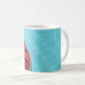 Rote und grüne Lifebuodie am Pool Kaffeetasse (VorderseiteRechts)