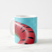 Rote und grüne Lifebuodie am Pool Kaffeetasse (Vorderseite Links)