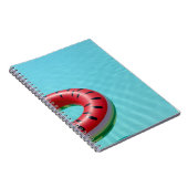 Rote und grüne Lifebuodie am Pool Notizblock (Rechte Seite)