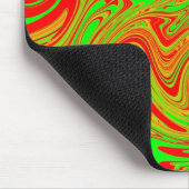 Rote und grüne Marmorkunst Mousepad (Ecke)
