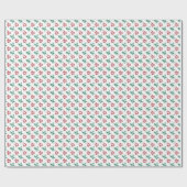 Rote und grüne Moderne Sterne Weiße Weihnachten Geschenkpapier (Flach)