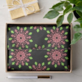 Rote und grüne Neonerde Blume Seidenpapier (Geschenk)