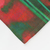 Rote und grüne Pfoten, Blume für Blumenmuster Fleecedecke (Ecke)