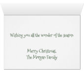 Rote und grüne Poinsettia Weihnachten (Innenansicht Horizontal (Unten))