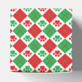Rote und grüne Raute Paare Geschenkschachtel (Oben)