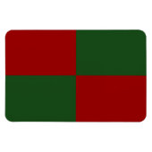 Rote und grüne Rechtecke Magnet (Horizontal)