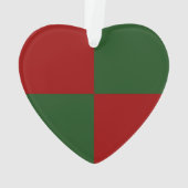 Rote und grüne Rechtecke Ornament (Rückseite)