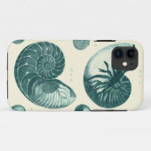 Rote und grüne Seashell-Kunst Case-Mate iPhone Hülle (Rückseite (Horizontal))