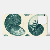 Rote und grüne Seashell-Kunst Case-Mate iPhone Hülle (Rückseite (Horizontal))