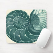 Rote und grüne Seashell-Kunst Mousepad (Mit Mouse)