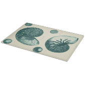 Rote und grüne Seashell-Kunst Schneidebrett (Ecke)