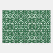 Rote und grüne Skandinavier Dala Horse Urlaub Geschenkpapier Set (Vorderseite 3)