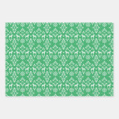 Rote und grüne Skandinavier Dala Horse Urlaub Geschenkpapier Set (Vorderseite 2)