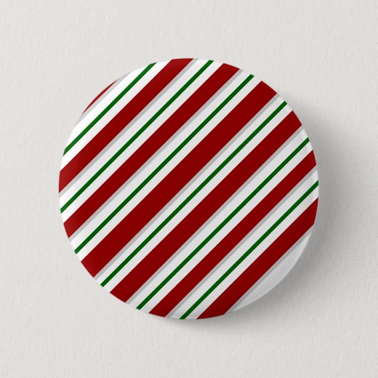 Rote und grüne Streifen Button (Vorderseite)