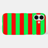 Rote und grüne Streifen Case-Mate iPhone Hülle (Rückseite (Horizontal))
