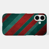 Rote und grüne Streifen Case-Mate iPhone Hülle (Rückseite (Horizontal))