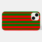 Rote und grüne Streifen Case-Mate iPhone Hülle (Rückseite (Horizontal))