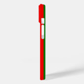 Rote und grüne Streifen Case-Mate iPhone Hülle (Rückseite / Links)