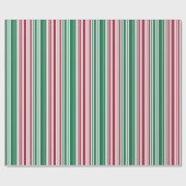 Rote und grüne Streifen Geschenkpapier (Flach)