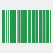 Rote und grüne Streifen Geschenkpapier Set (Vorderseite 3)