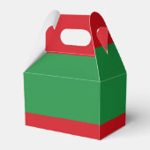 Rote und grüne Streifen Geschenkschachtel (Rückseite)