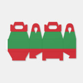 Rote und grüne Streifen Geschenkschachtel (Ungefaltet)