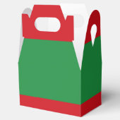 Rote und grüne Streifen Geschenkschachtel (Geöffnet)