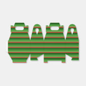 Rote und grüne Streifen Geschenkschachtel (Ungefaltet)