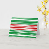 Rote und grüne Streifen Karte (Gelbe Blume)