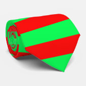 Rote und grüne Streifen Krawatte (Gerollt)