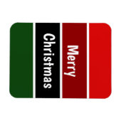 Rote und grüne Streifen Magnet (Horizontal)