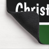 Rote und grüne Streifen Mousepad (Ecke)