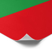 Rote und grüne Streifen Poster (Ecke)