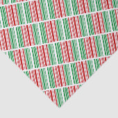 Rote und grüne Streifen Seidenpapier (Ausschnitt)