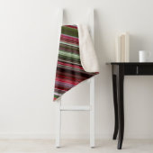 Rote und grüne Streifen Sherpadecke (Beispiel)