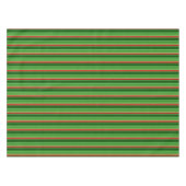 Rote und grüne Streifen Tischdecke (Vorderseite (Horizontal))
