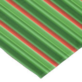 Rote und grüne Streifen Tischdecke (Schrägansicht)