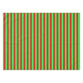 Rote und grüne Streifen Tischdecke (Vorderseite (Horizontal))