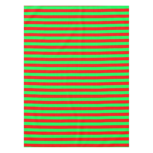 Rote und grüne Streifen Tischdecke (Vorderseite)
