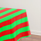 Rote und grüne Streifen Tischdecke (Beispiel)