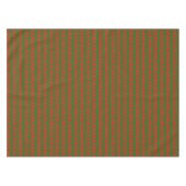 Rote und grüne Streifen Tischdecke (Vorderseite (Horizontal))