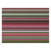 Rote und grüne Streifen Tischdecke (Vorderseite (Horizontal))