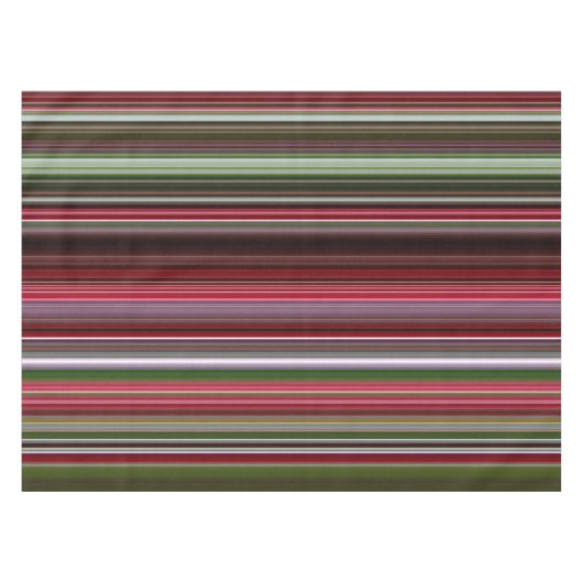 Rote und grüne Streifen Tischdecke (Vorderseite (Horizontal))