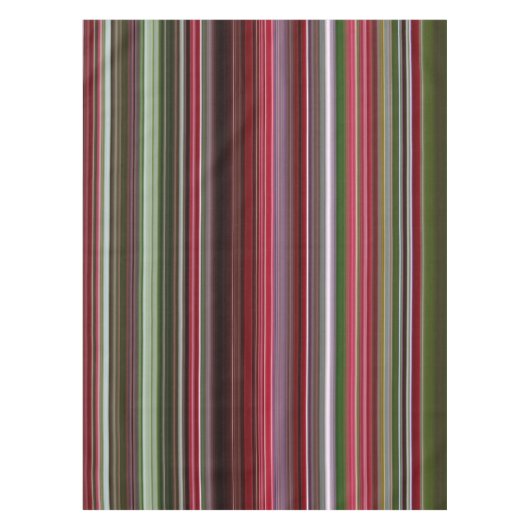 Rote und grüne Streifen Tischdecke (Vorderseite)