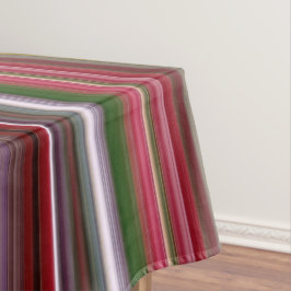 Rote und grüne Streifen Tischdecke