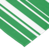 Rote und grüne Streifen Tischdecke (Schrägansicht)