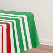 Rote und grüne Streifen Tischdecke (Beispiel)