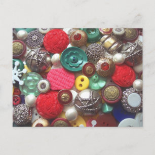 Rote und grüne Tastenkombination Postkarte