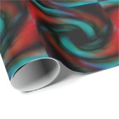 Rote und grüne Tentakeln Geschenkpapier (Rolleneckpunkt)