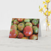 Rote und grüne Tomaten Karte (Gelbe Blume)